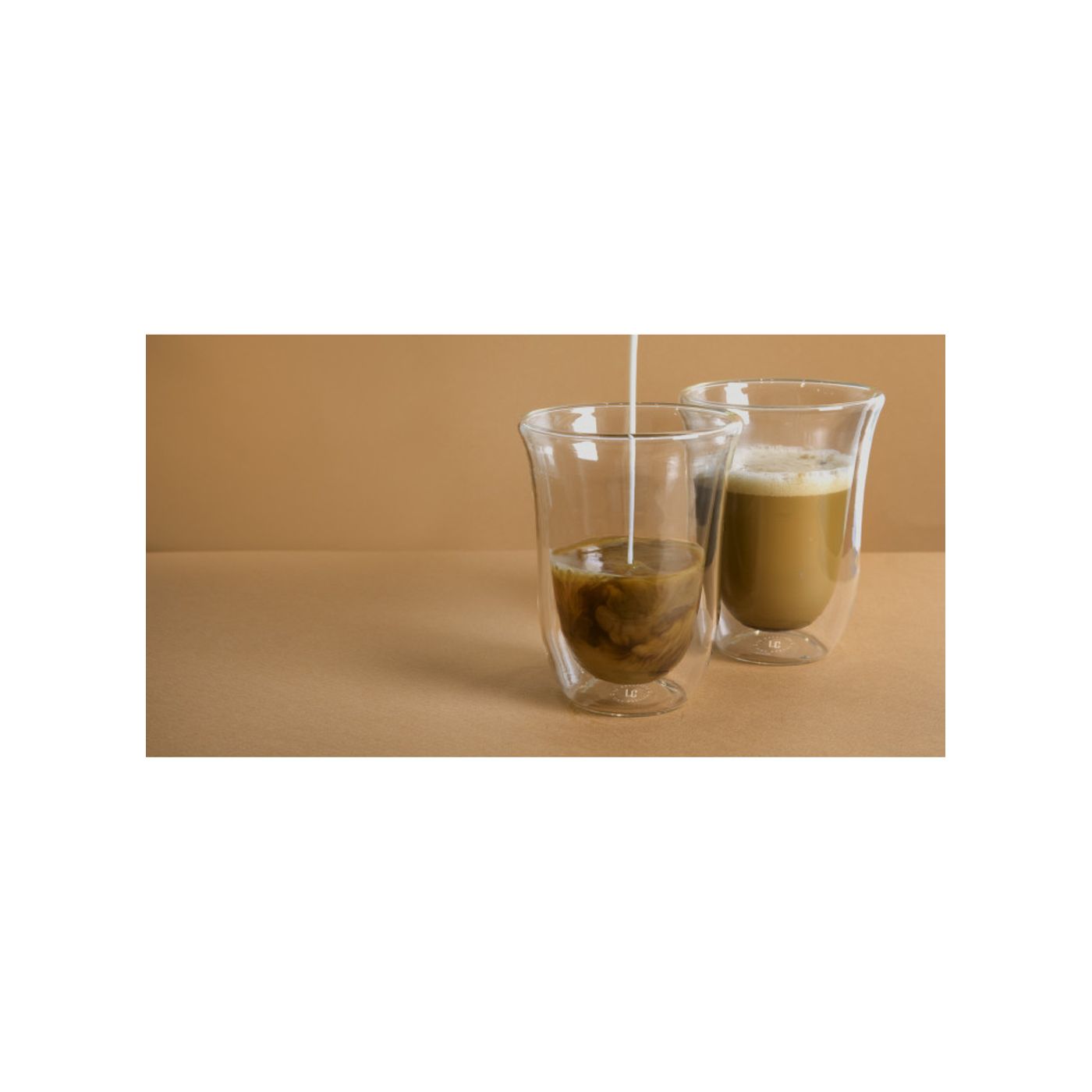 Coffret de 2 verres latte double paroi Jack 30cl